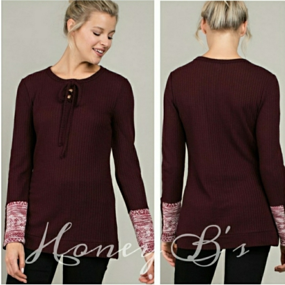 Contrast Tunic Top